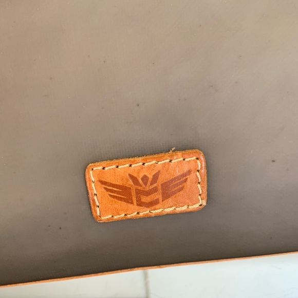 Consuela Gray Crossbody with Colorful Stripe Strap and Tan Accents - Picture 3 of 9